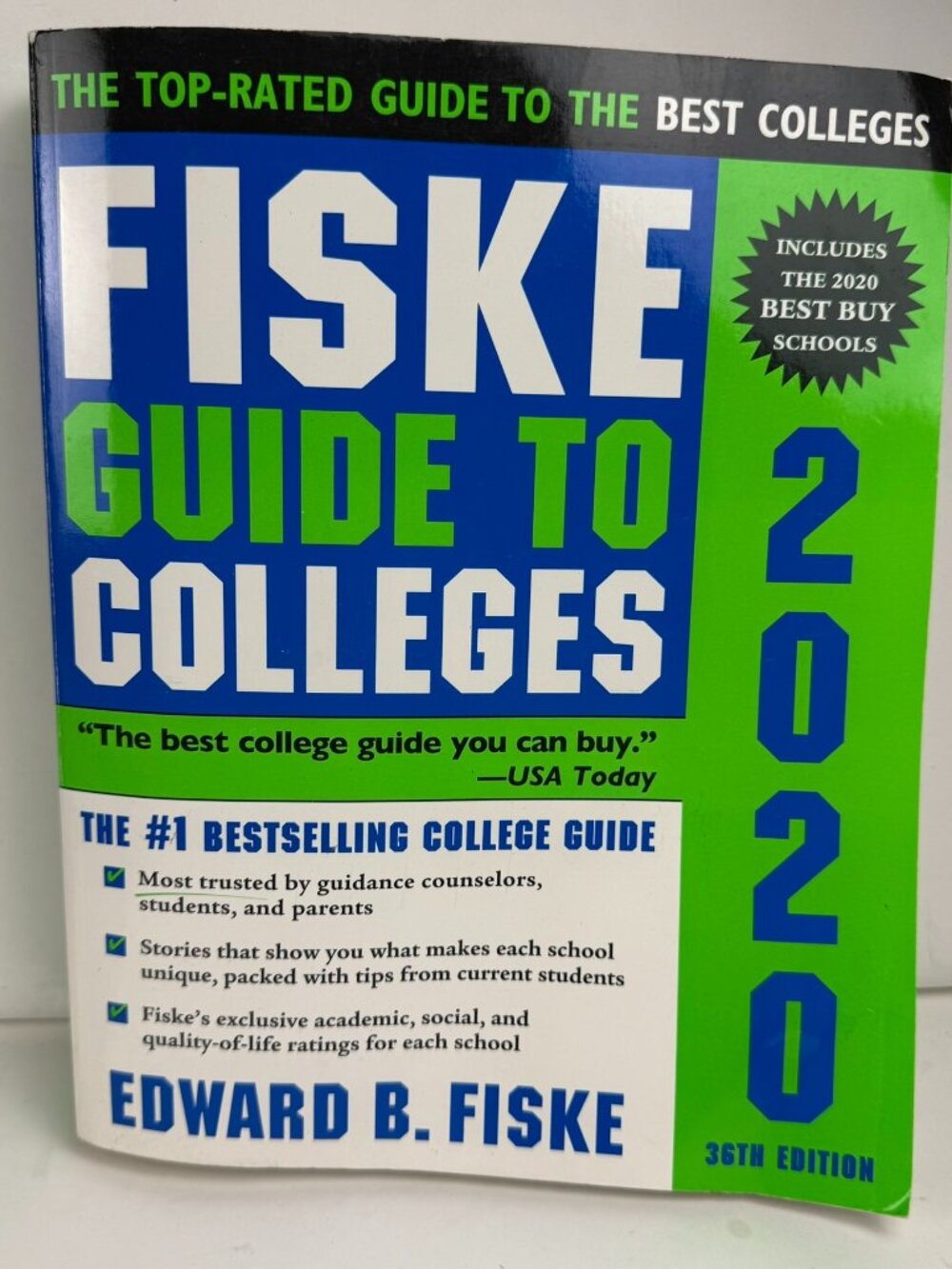 Fiske Guide to Colleges 2020 36th Ed Edward B Fiske ISBN 9781492664949 Paperback